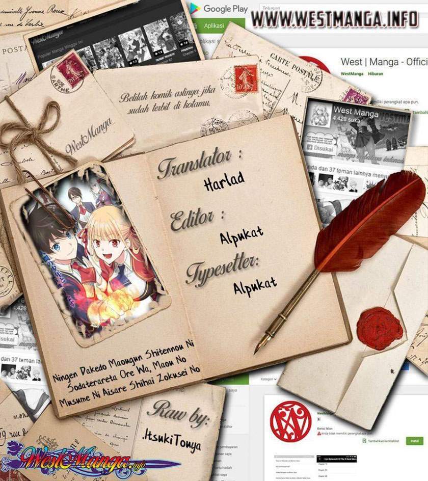 Komik Ningen dakedo Maougun Shitennou ni Sodaterareta Ore wa, Maou no Musume ni Aisare Shihai Zokusei no Kennou o Ataeraremashita. Chapter 6 gambar nomor 1