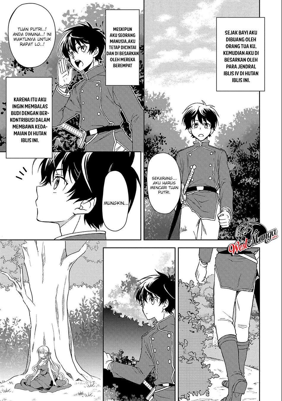 Ningen dakedo Maougun Shitennou ni Sodaterareta Ore wa, Maou no Musume ni Aisare Shihai Zokusei no Kennou o Ataeraremashita. Chapter 1.1 Gambar 8