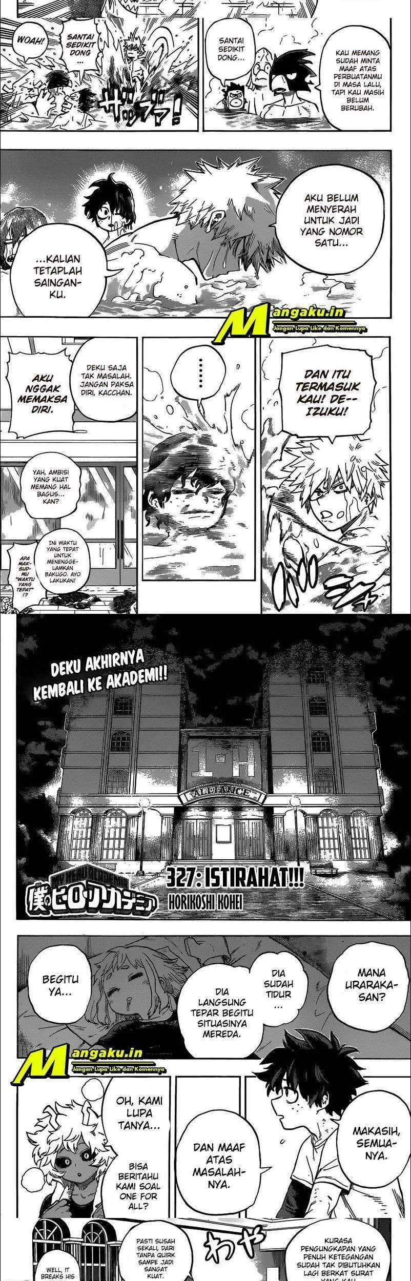 Boku no Hero Academia Chapter 327 Gambar 3