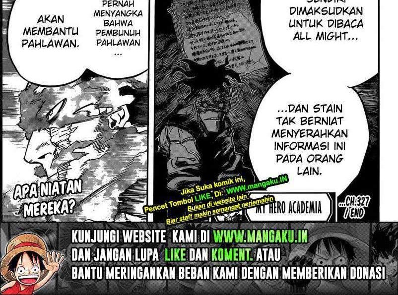 Boku no Hero Academia Chapter 327 Gambar 12
