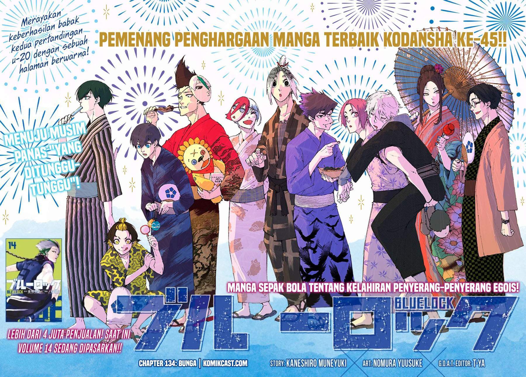 Komik Blue Lock Chapter 134 gambar nomor 1