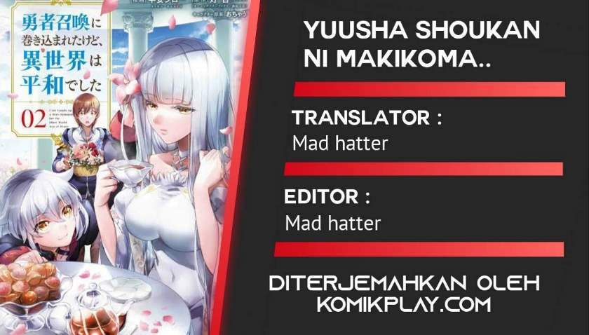 Komik Yuusha Shoukan ni Makikomareta kedo, Isekai wa Heiwa deshita Chapter 13 gambar nomor 1