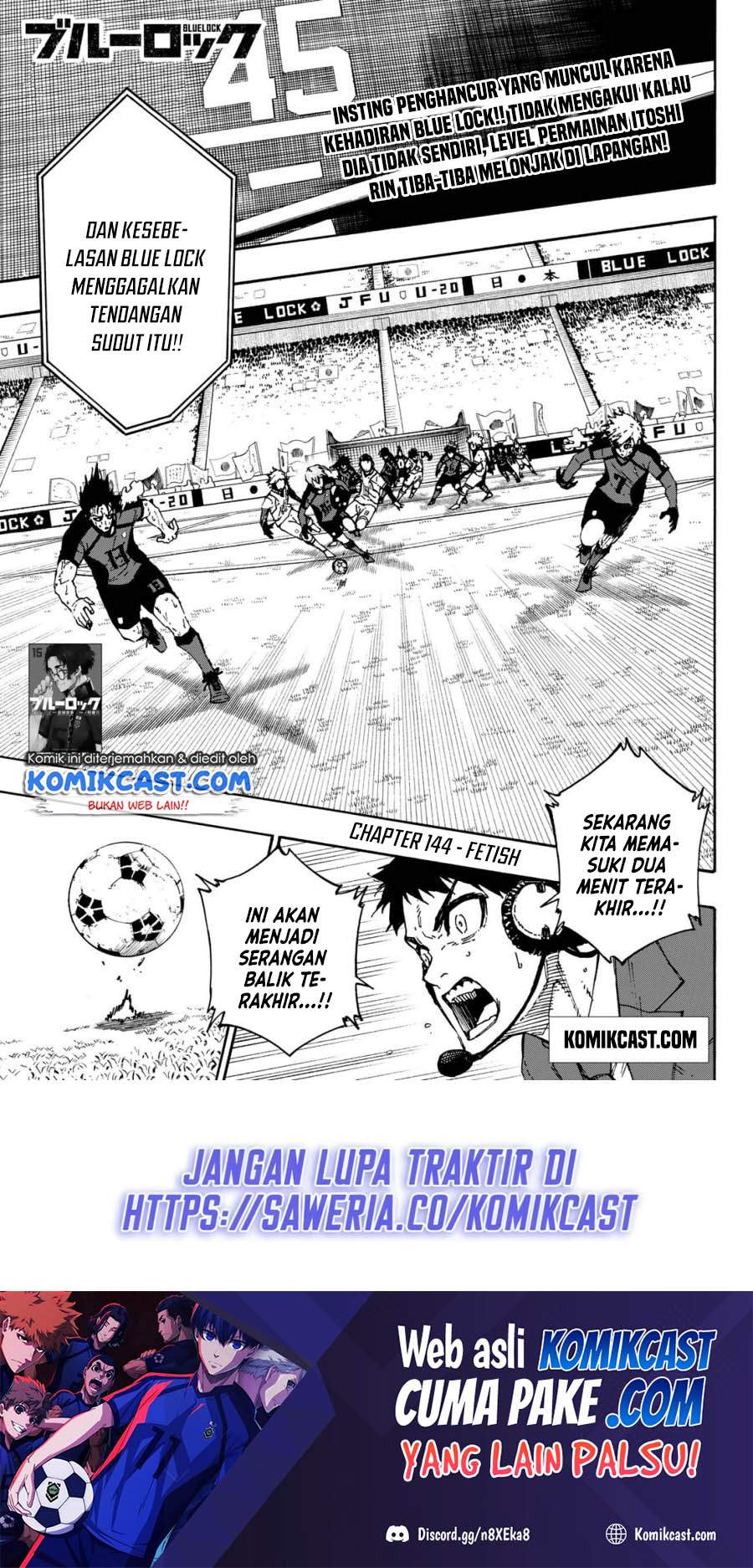 Komik Blue Lock Chapter 144 gambar nomor 1