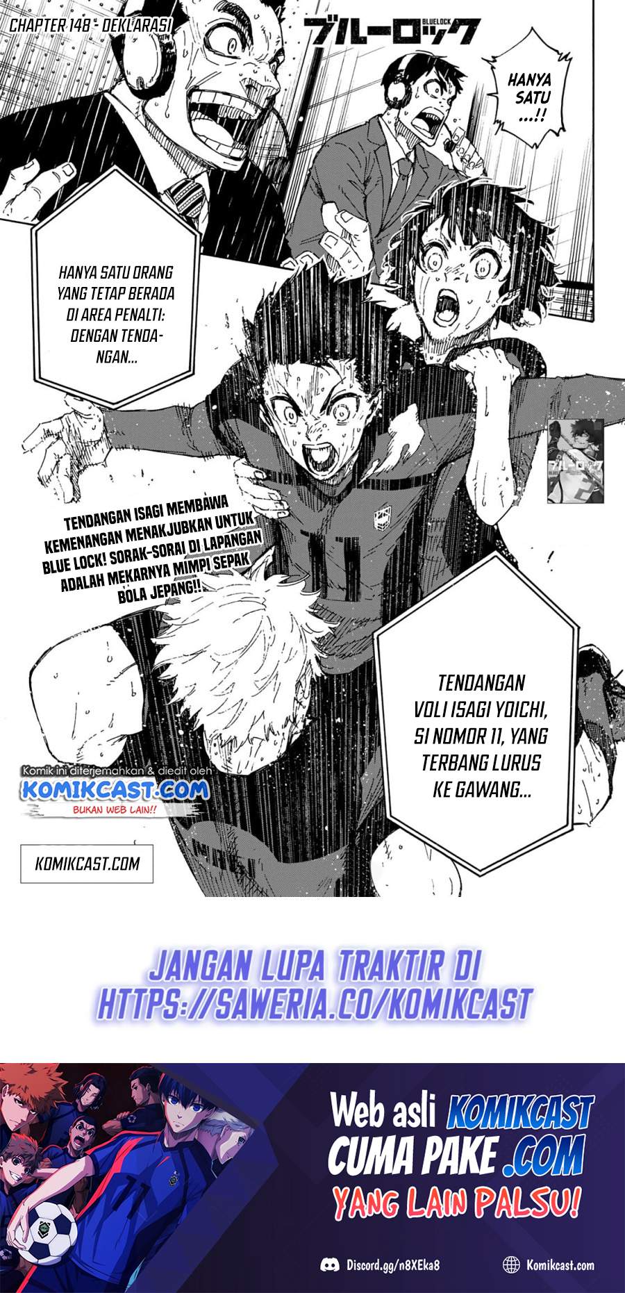 Manga Blue Lock Chapter 148 gambar nomor 2