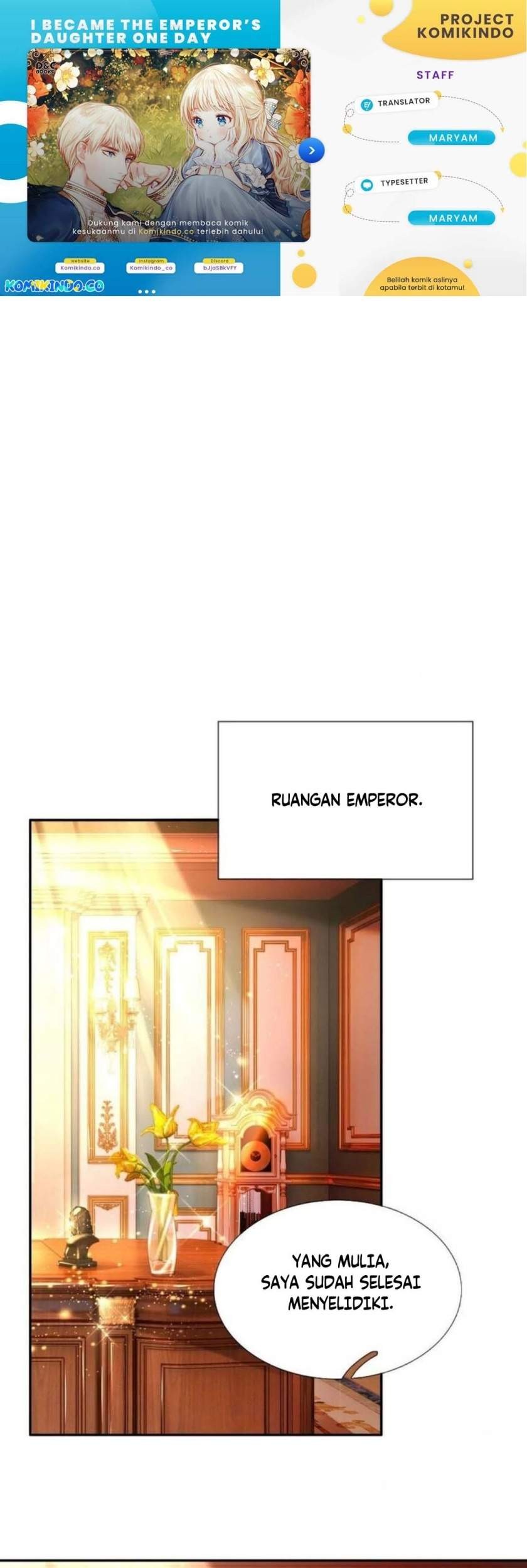 Komik I Became The Emperor’s Daughter One Day Chapter 63 gambar nomor 1