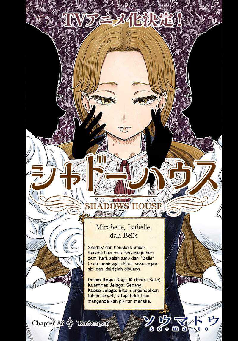 Komik Shadows House Chapter 83 gambar nomor 1