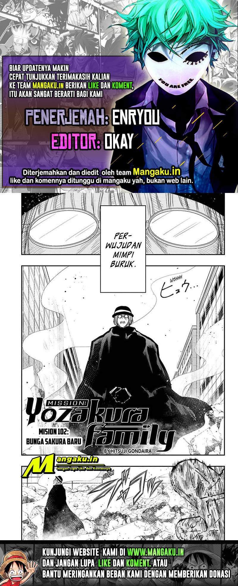 Komik Mission: Yozakura Family Chapter 102 gambar nomor 1