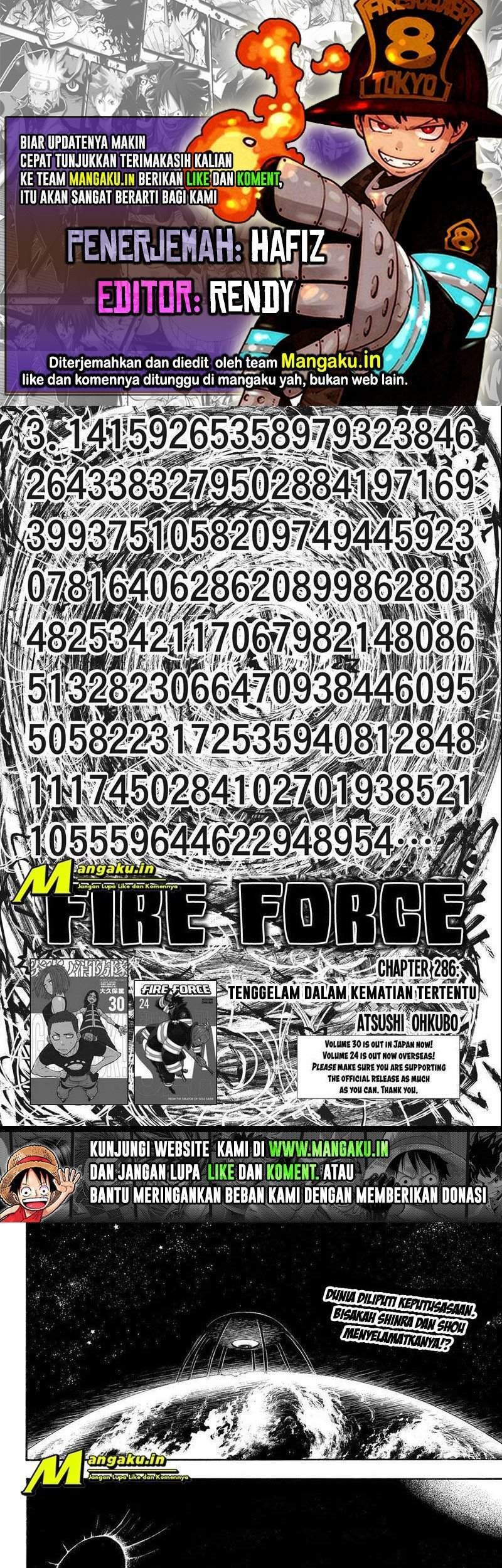Komik Fire Brigade of Flames Chapter 286 gambar nomor 1