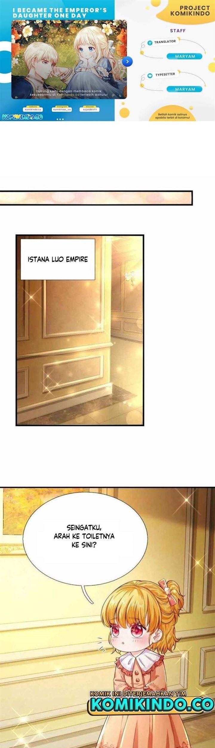 Komik I Became The Emperor’s Daughter One Day Chapter 77 gambar nomor 1