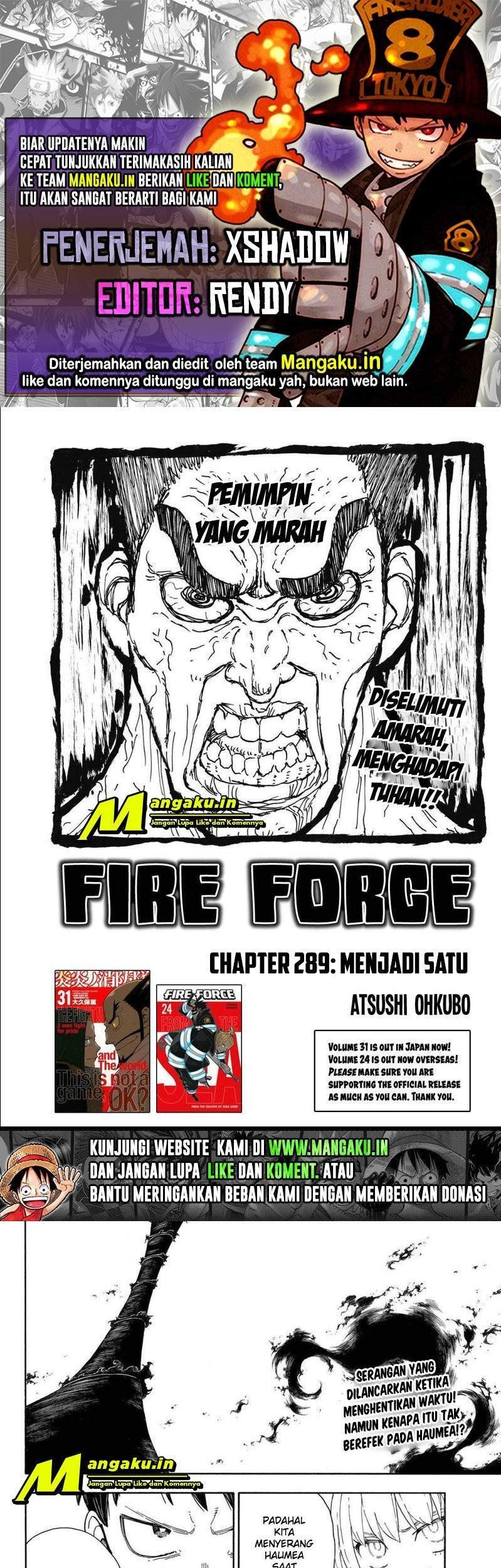 Komik Fire Brigade of Flames Chapter 289 gambar nomor 1