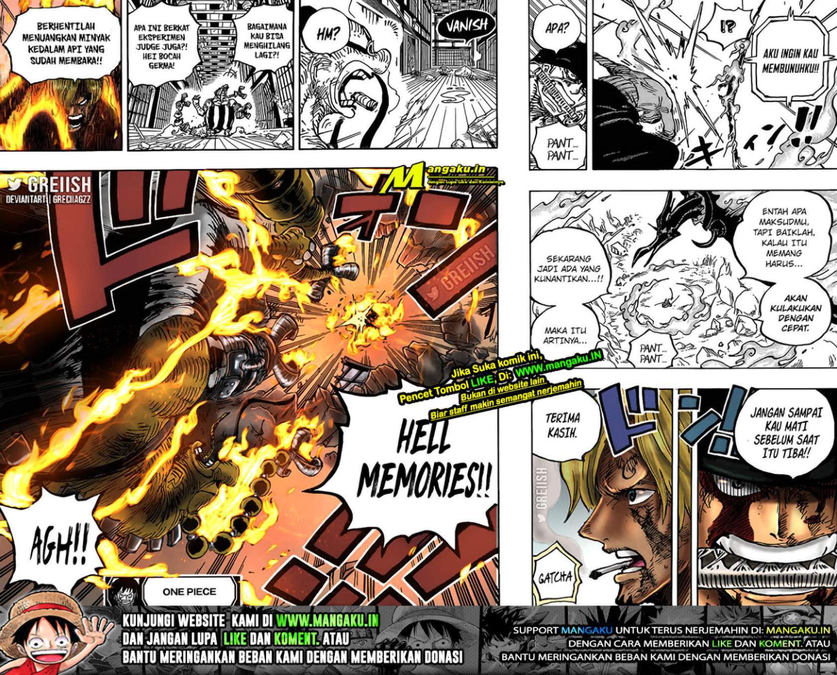 One Piece Chapter 1031 Gambar 19