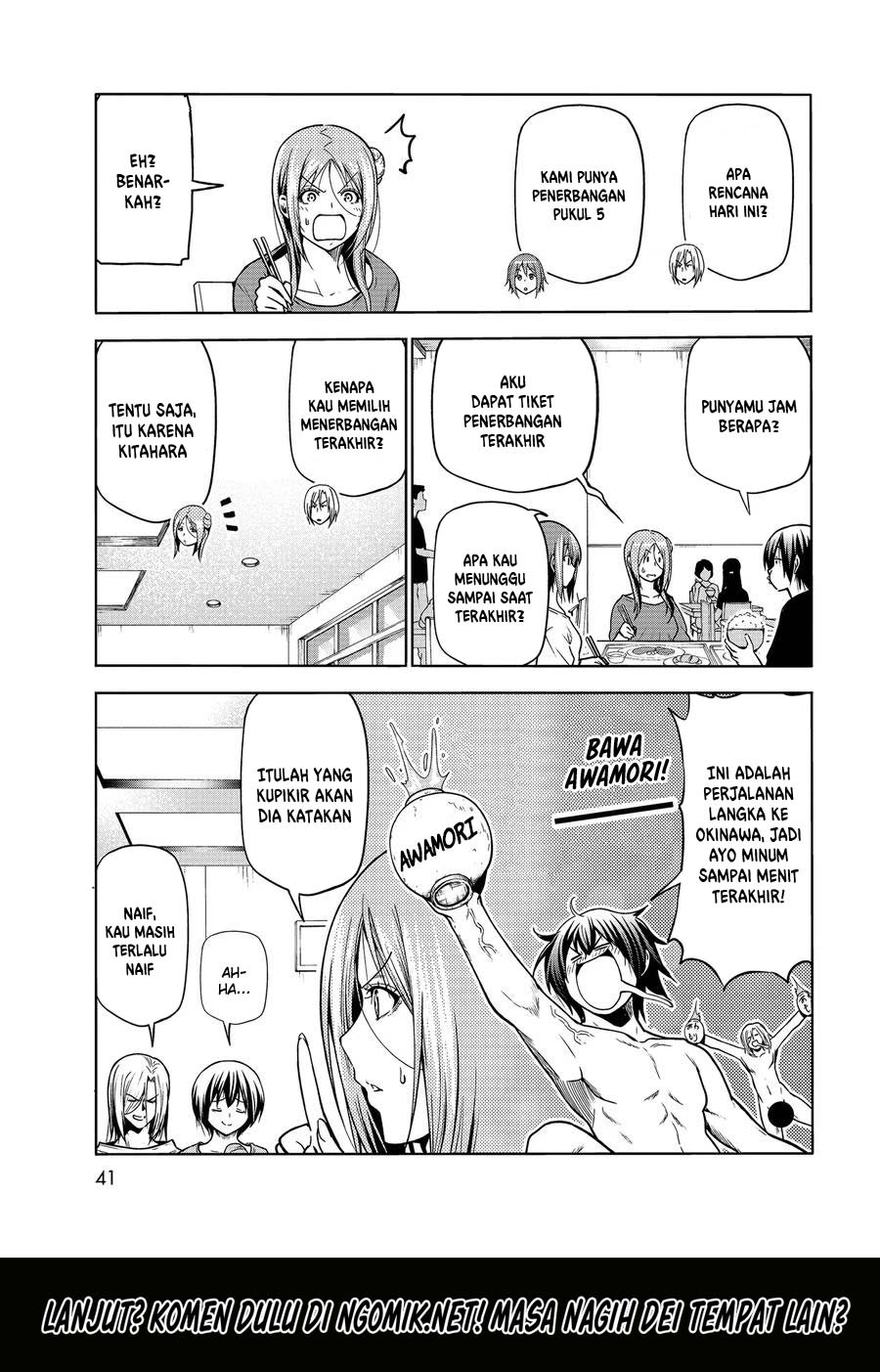 Grand Blue Chapter 69.1 Gambar 4