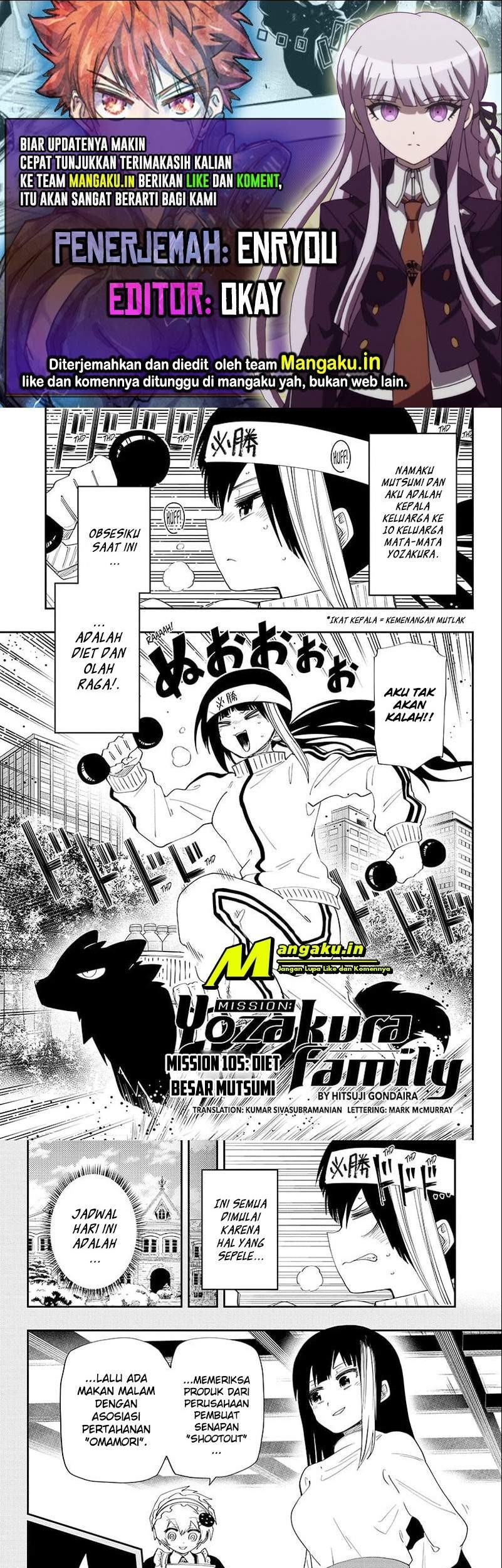 Komik Mission: Yozakura Family Chapter 105 gambar nomor 1