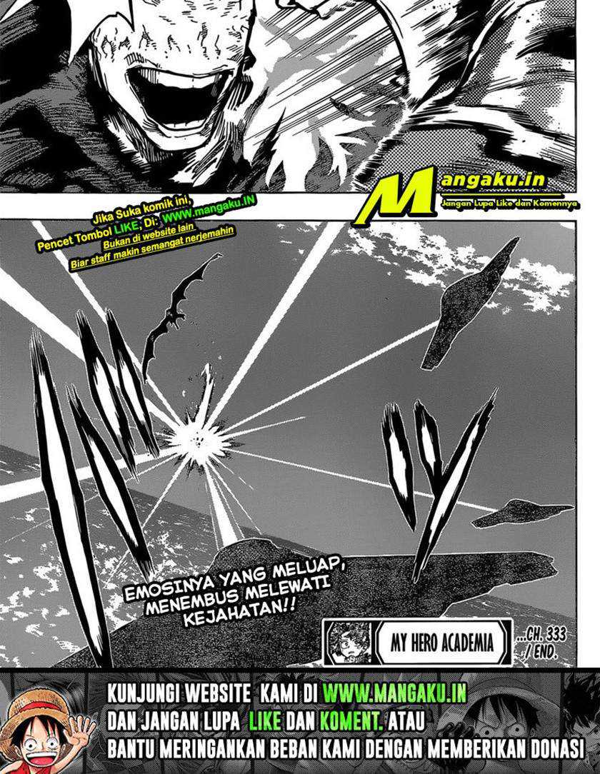 Boku no Hero Academia Chapter 333 Gambar 18
