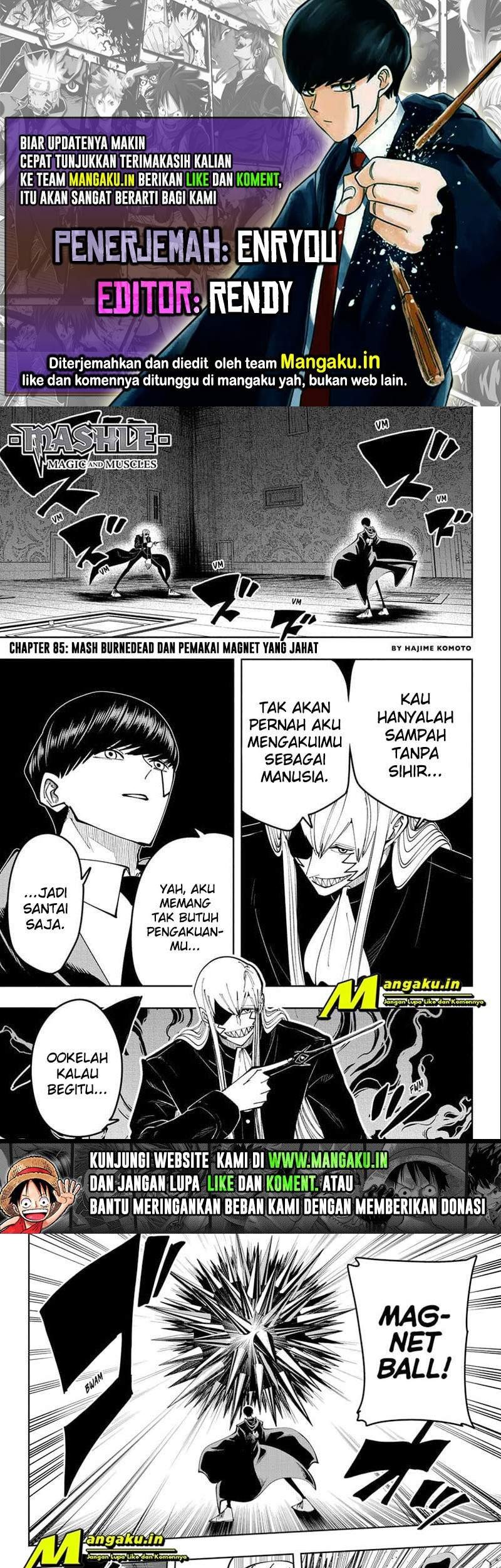 Komik Mashle: Magic and Muscles Chapter 85 gambar nomor 1