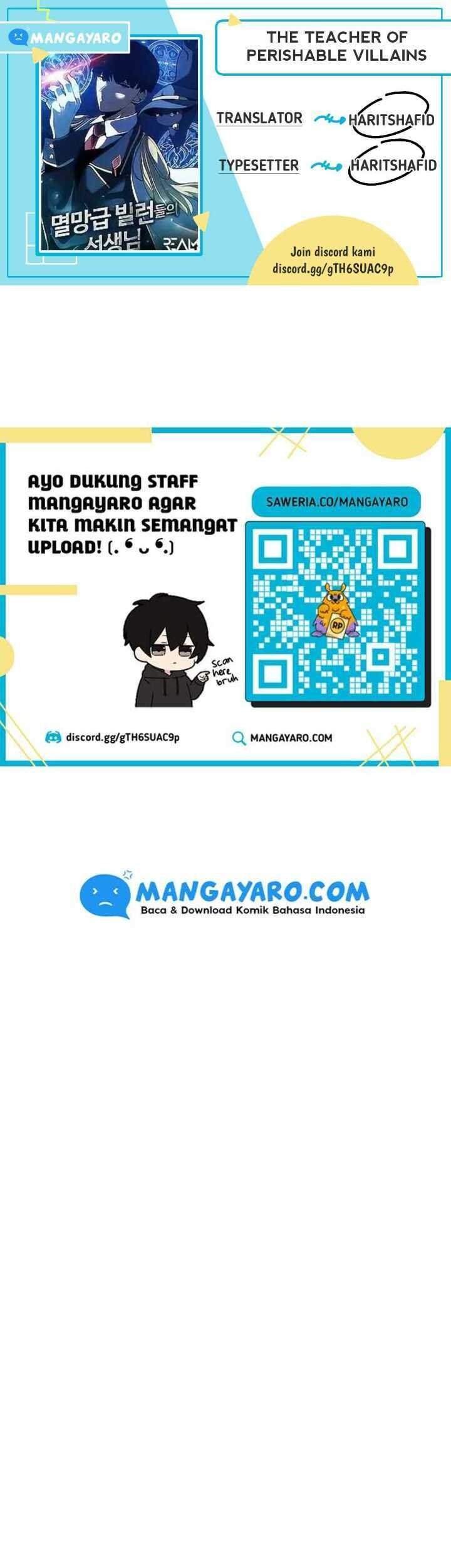 Komik The Teacher of Perishable Villains Chapter 1 gambar nomor 1