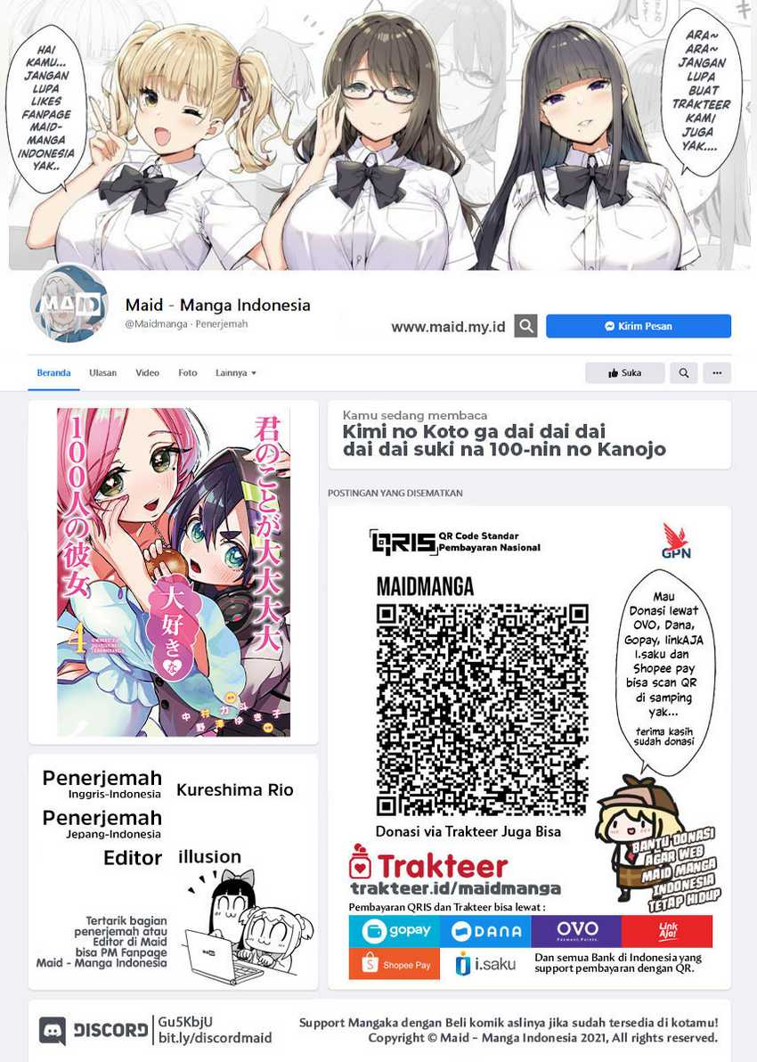 Manga Kimi no Koto ga Dai Dai Dai Dai Daisuki na 100-ri no Kanojo Chapter 64 gambar nomor 2