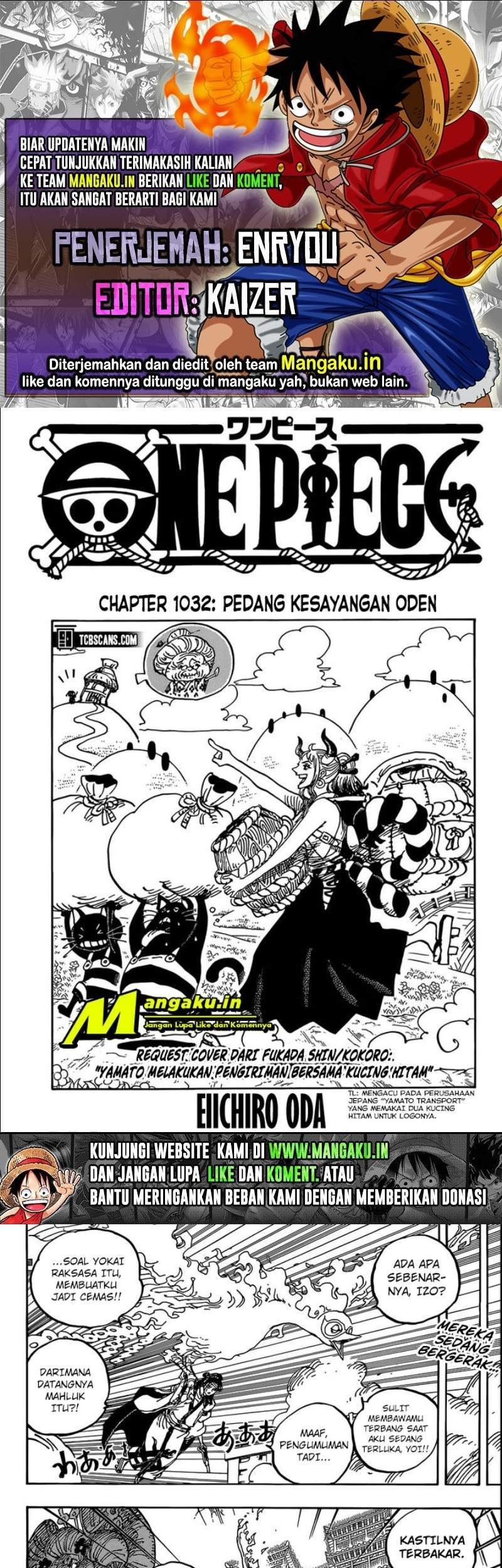 Komik One Piece Chapter 1032 gambar nomor 1