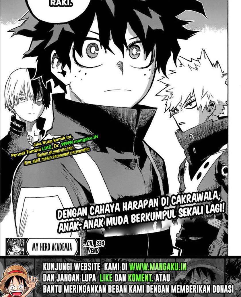 Boku no Hero Academia Chapter 334 Gambar 19