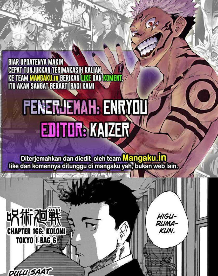 Komik Jujutsu Kaisen Chapter 166 gambar nomor 1