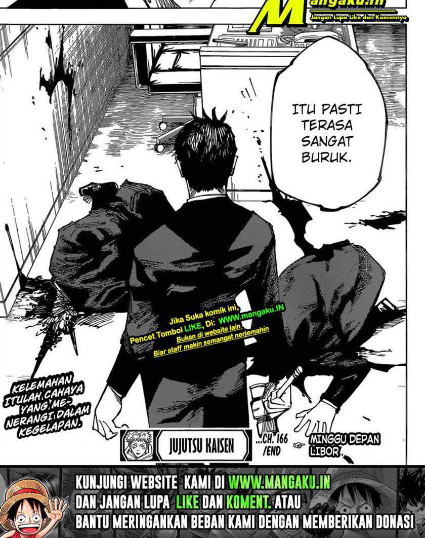 Jujutsu Kaisen Chapter 166 Gambar 23