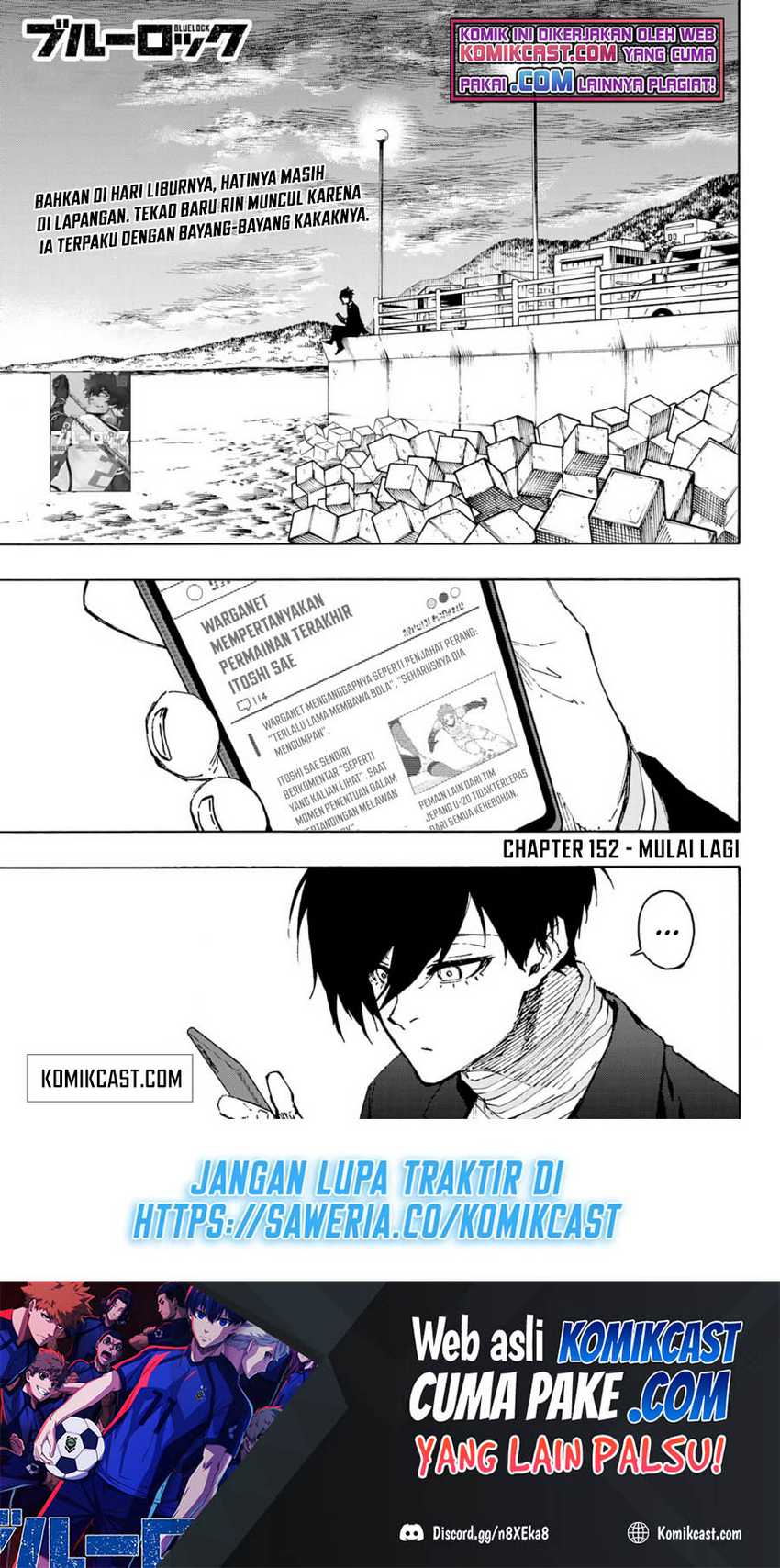 Manga Blue Lock Chapter 152 gambar nomor 2