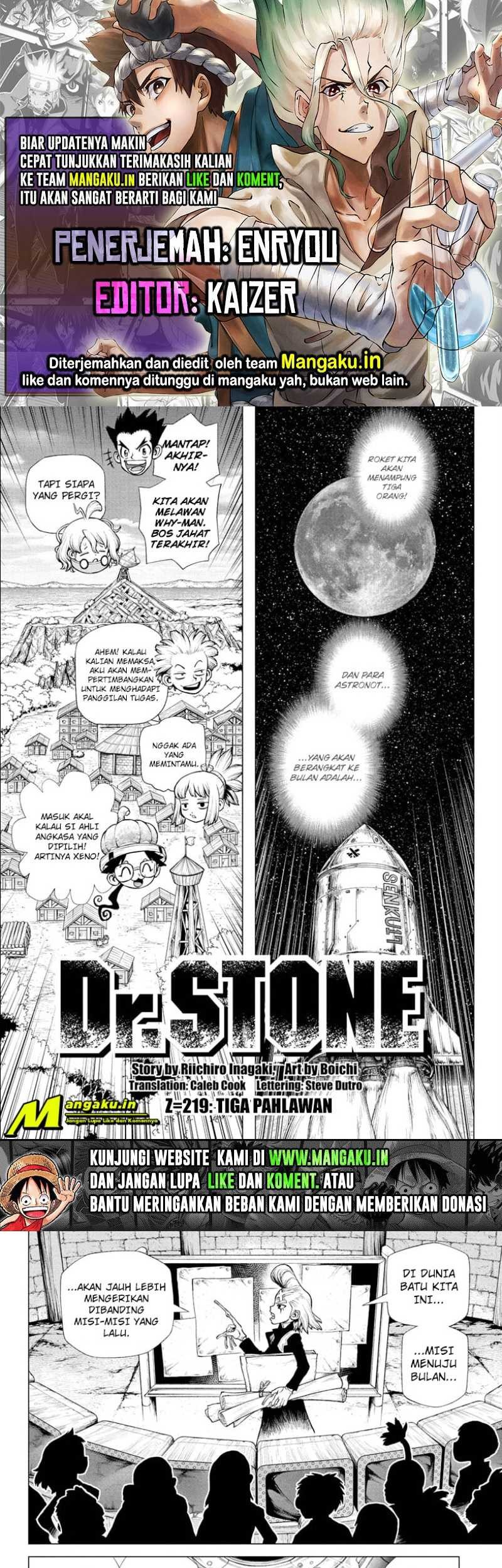 Komik Dr. Stone Chapter 219 gambar nomor 1