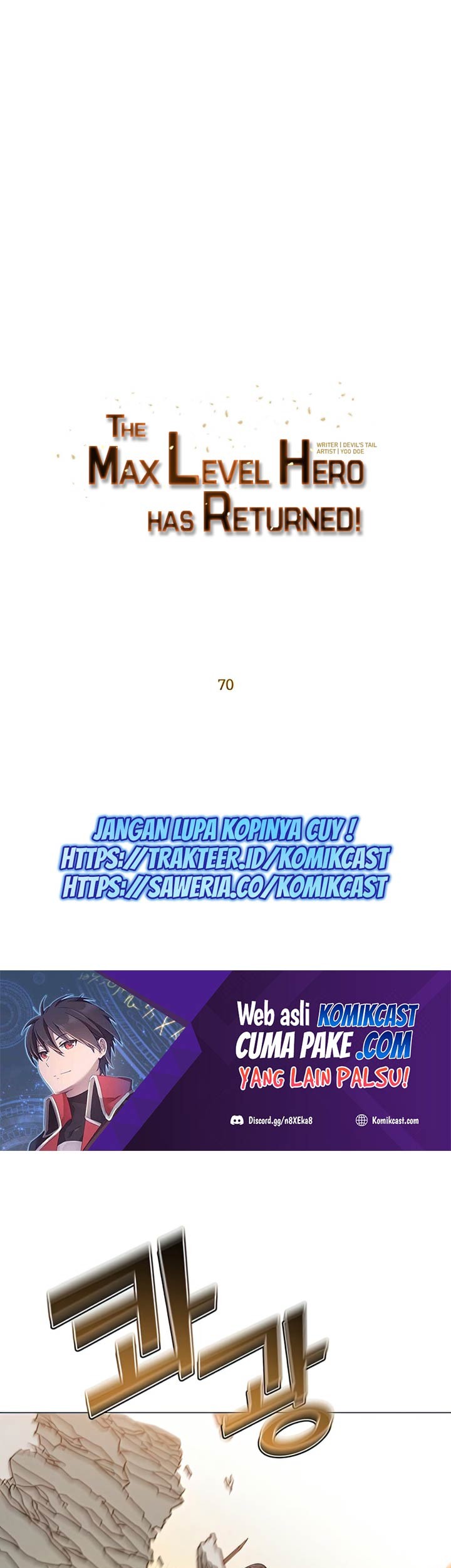 The MAX leveled hero will return! Chapter 70 Gambar 29