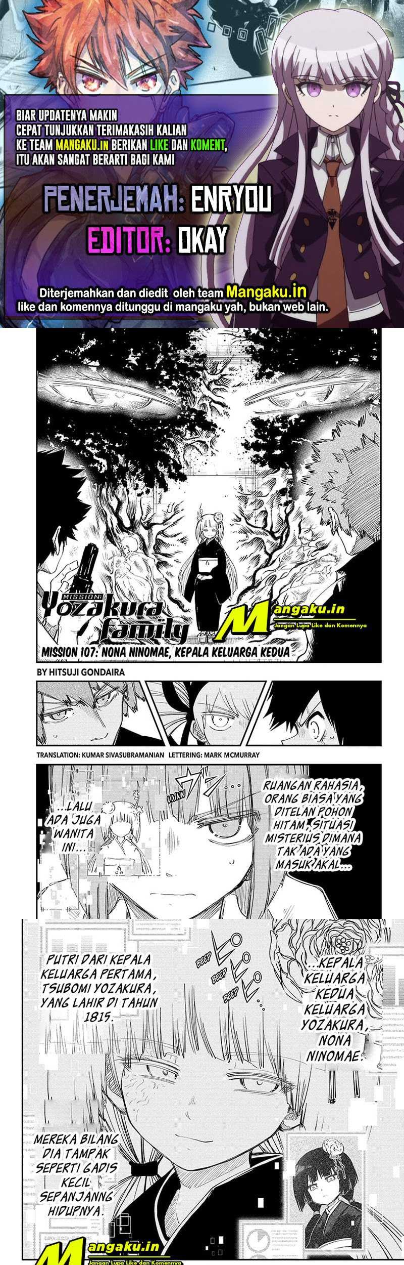 Komik Mission: Yozakura Family Chapter 107 gambar nomor 1
