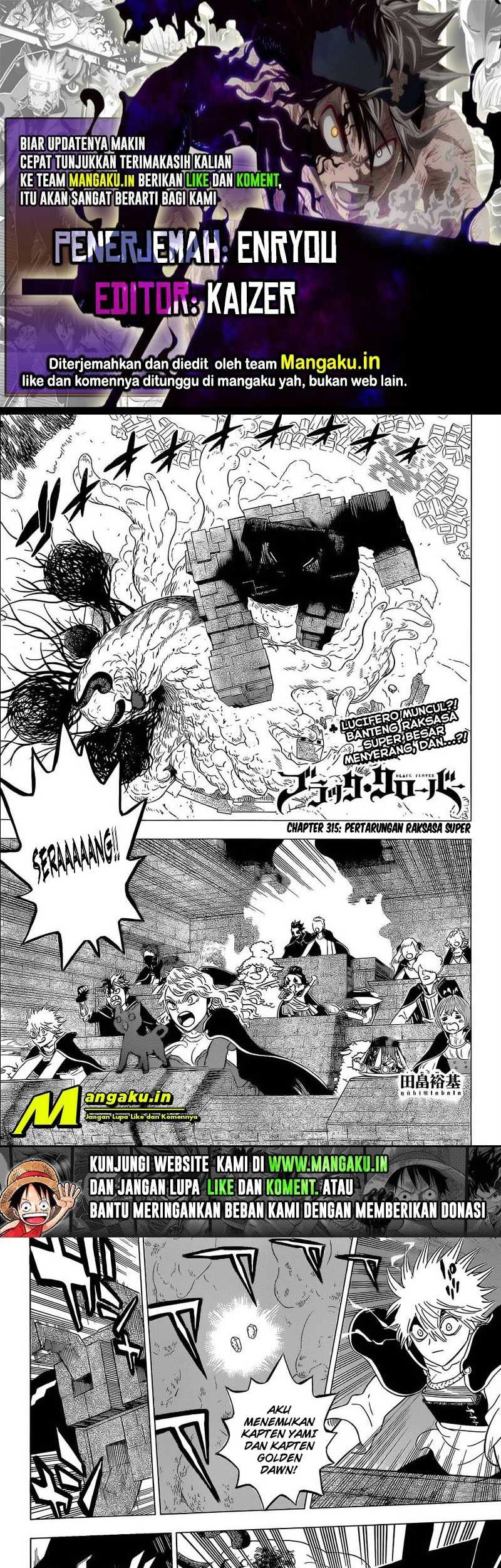 Komik Black Clover Chapter 315 gambar nomor 1