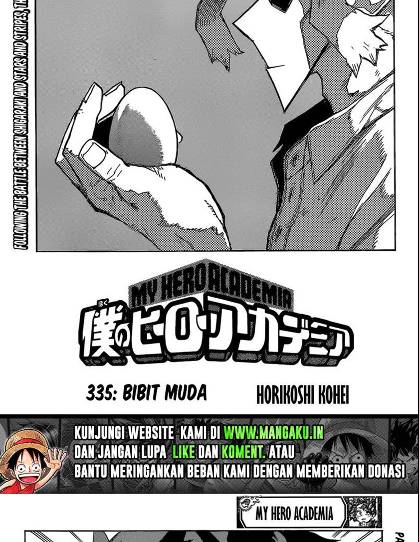 Manga Boku no Hero Academia Chapter 335 gambar nomor 2