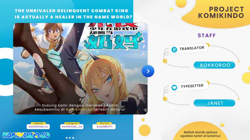 Komik The Unrivaled Delinquent Combat King Is Actually A Healer In The Game World? Chapter 01.3 gambar nomor 1
