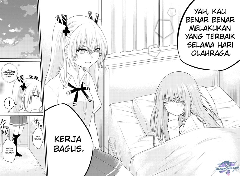 Koe ga dasenai Shoujo wa “Kanojo ga Yasashisugiru” to Omotte iru Chapter 40 Gambar 7