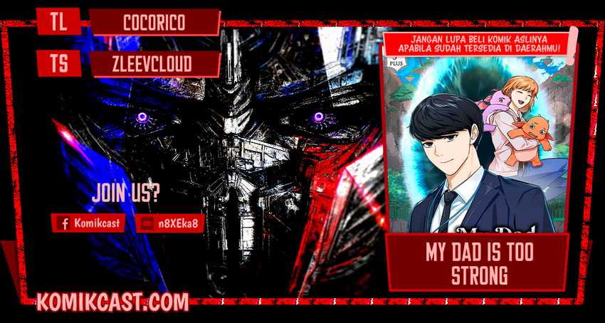 Komik My Dad Is Too Strong Chapter 58 gambar nomor 1