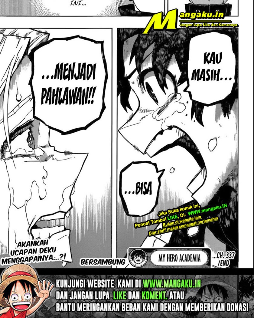 Boku no Hero Academia Chapter 337 Gambar 21