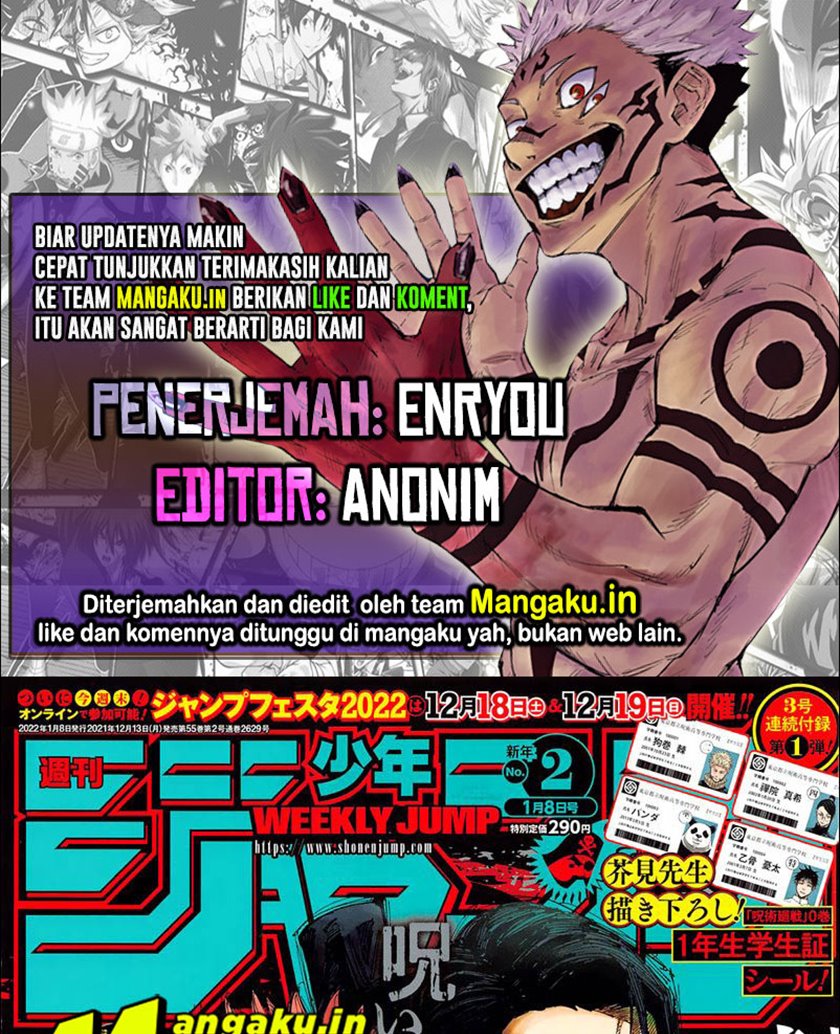Komik Jujutsu Kaisen Chapter 168 gambar nomor 1