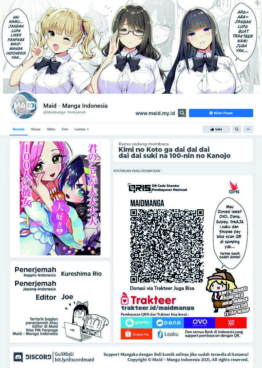 Manga Kimi no Koto ga Dai Dai Dai Dai Daisuki na 100-ri no Kanojo Chapter 69 gambar nomor 2