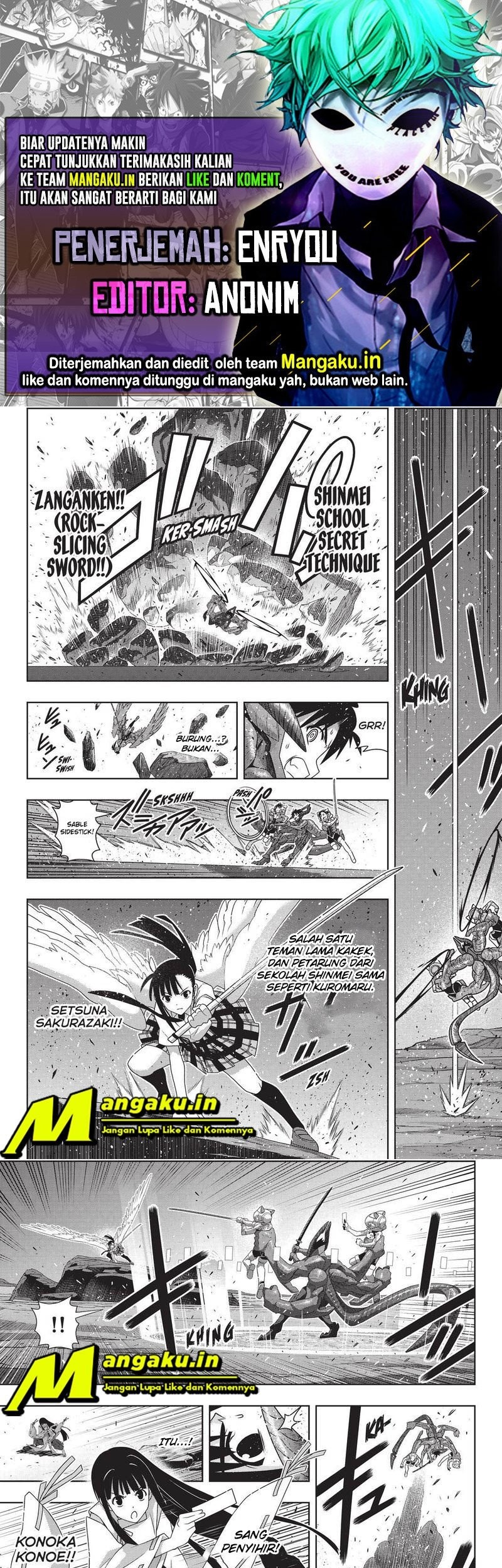 Komik UQ Holder! Chapter 190.2 gambar nomor 1