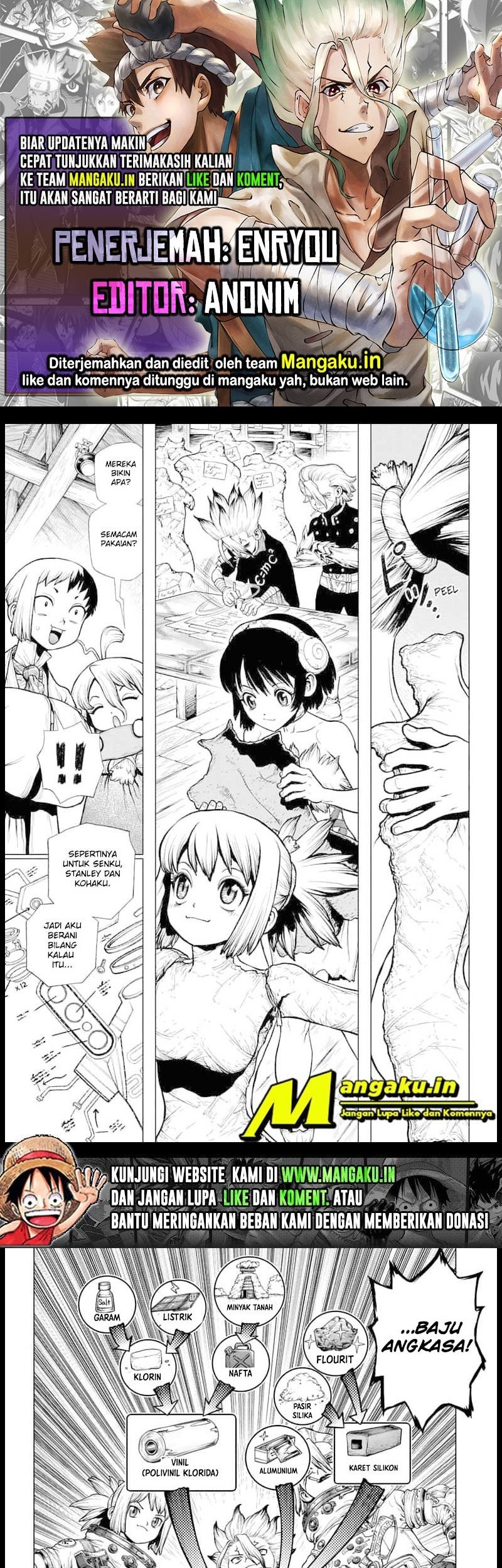 Komik Dr. Stone Chapter 222 gambar nomor 1