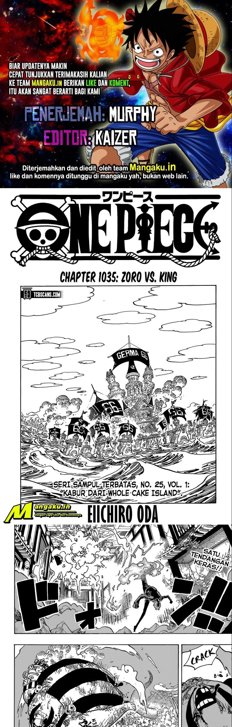 Komik One Piece Chapter 1035 gambar nomor 1