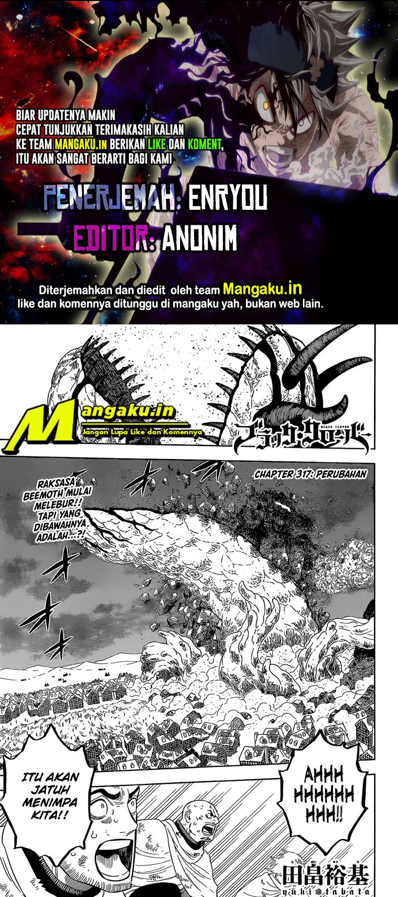 Komik Black Clover Chapter 317 gambar nomor 1