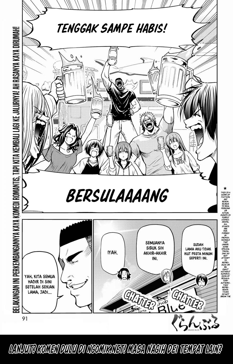 Manga Grand Blue Chapter 70.1 gambar nomor 2