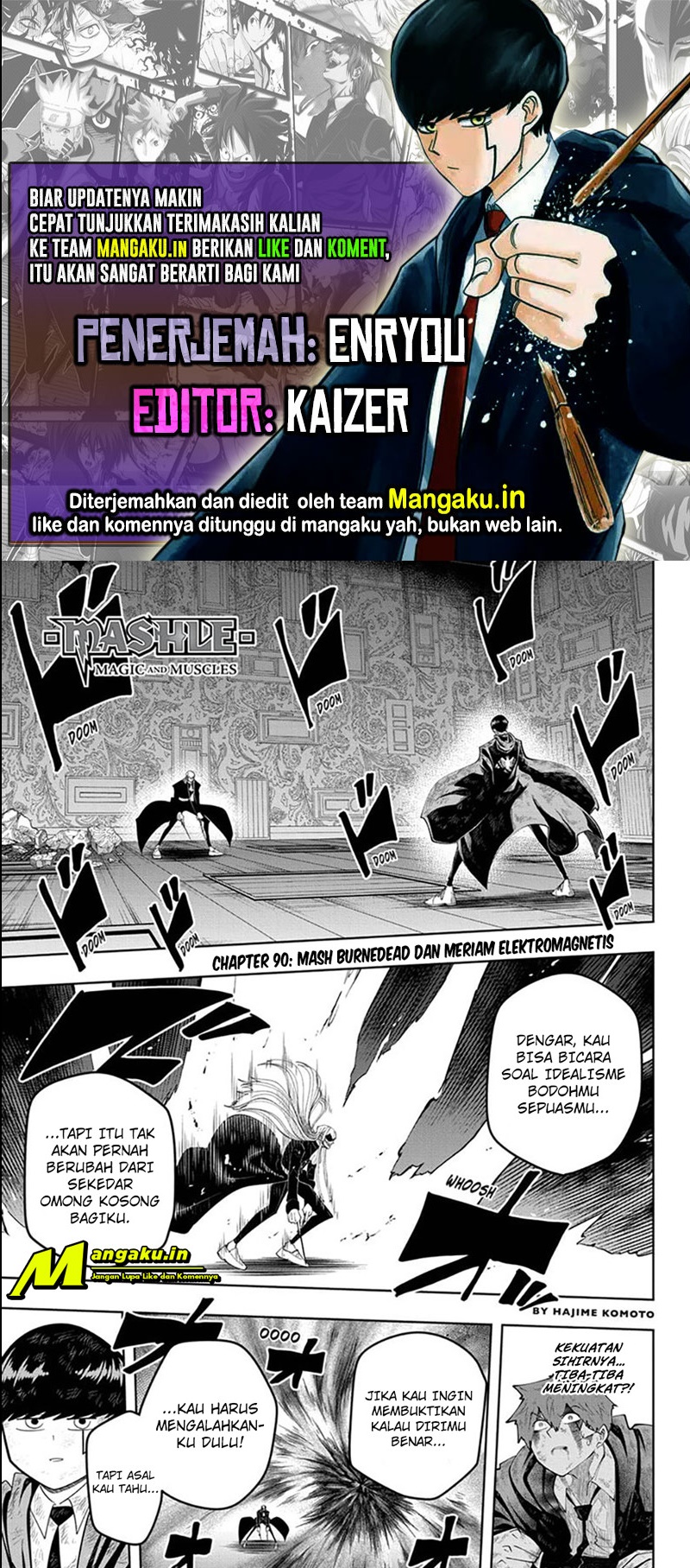 Komik Mashle: Magic and Muscles Chapter 90 gambar nomor 1