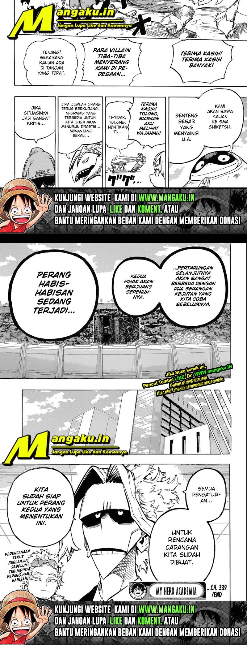 Boku no Hero Academia Chapter 339 Gambar 9
