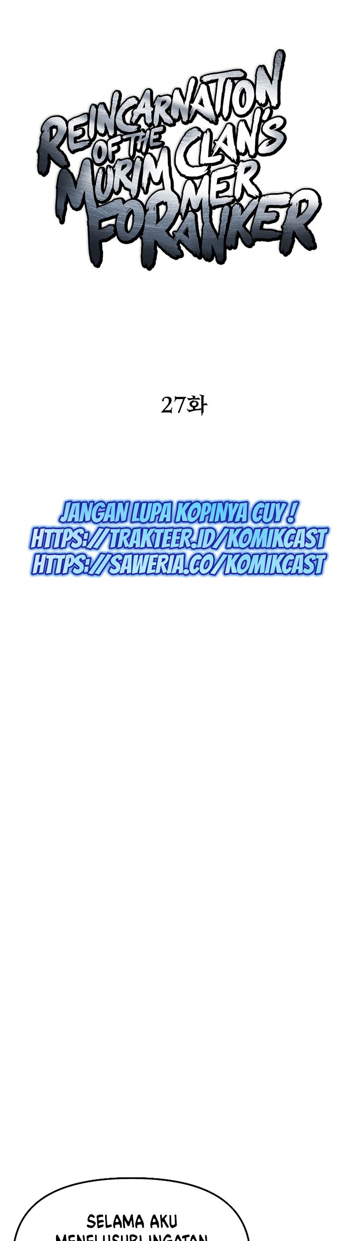 Reincarnation of the Murim Clan’s Former Ranker Chapter 27 Gambar 28