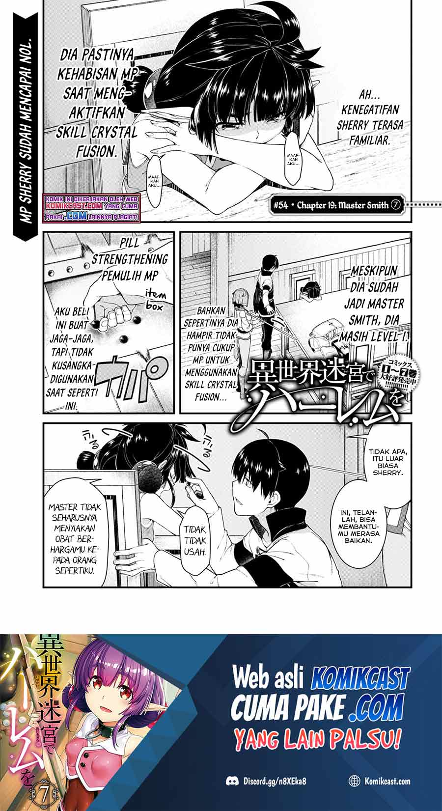 Manga Isekai Meikyuu de Harem wo Chapter 54 gambar nomor 2