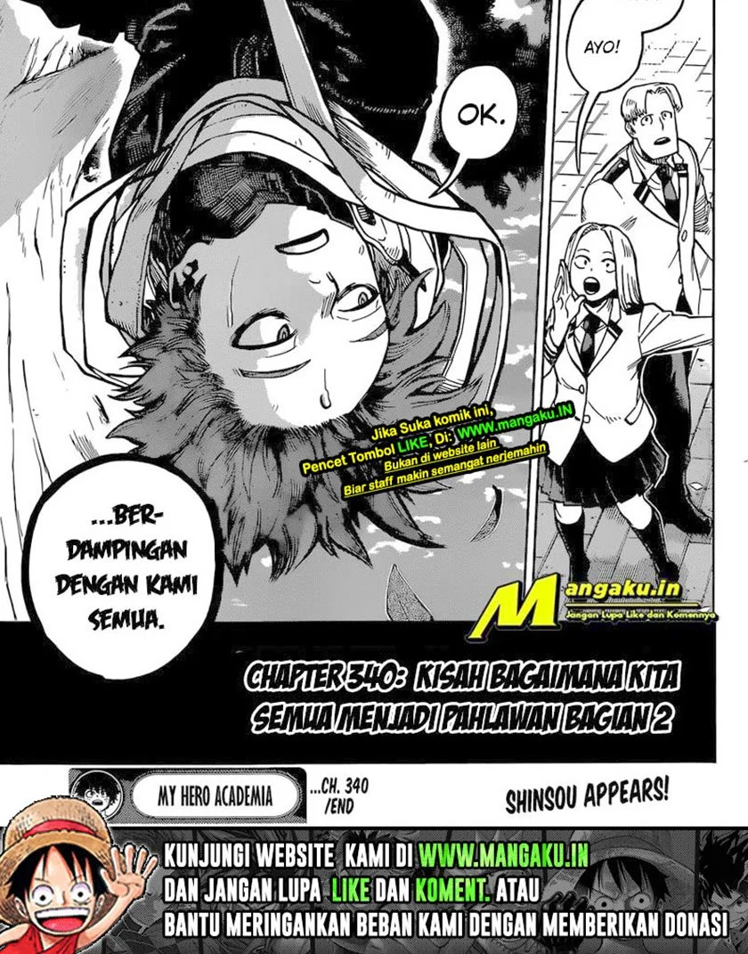 Boku no Hero Academia Chapter 340 Gambar 18