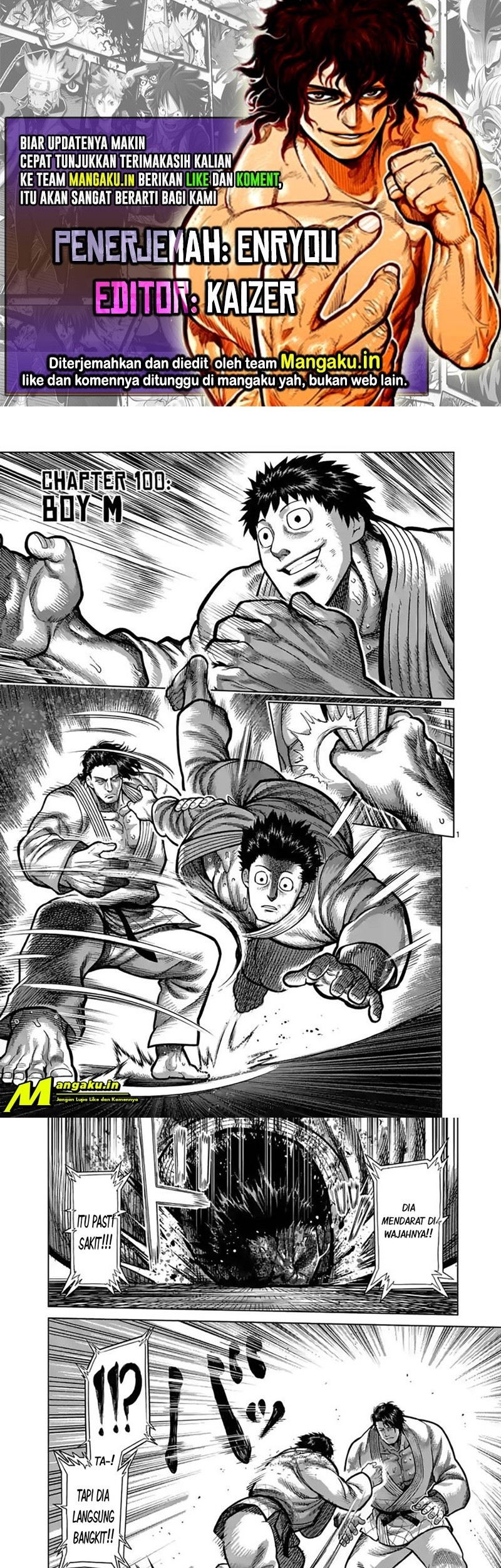 Komik Kengan Omega Chapter 100 gambar nomor 1