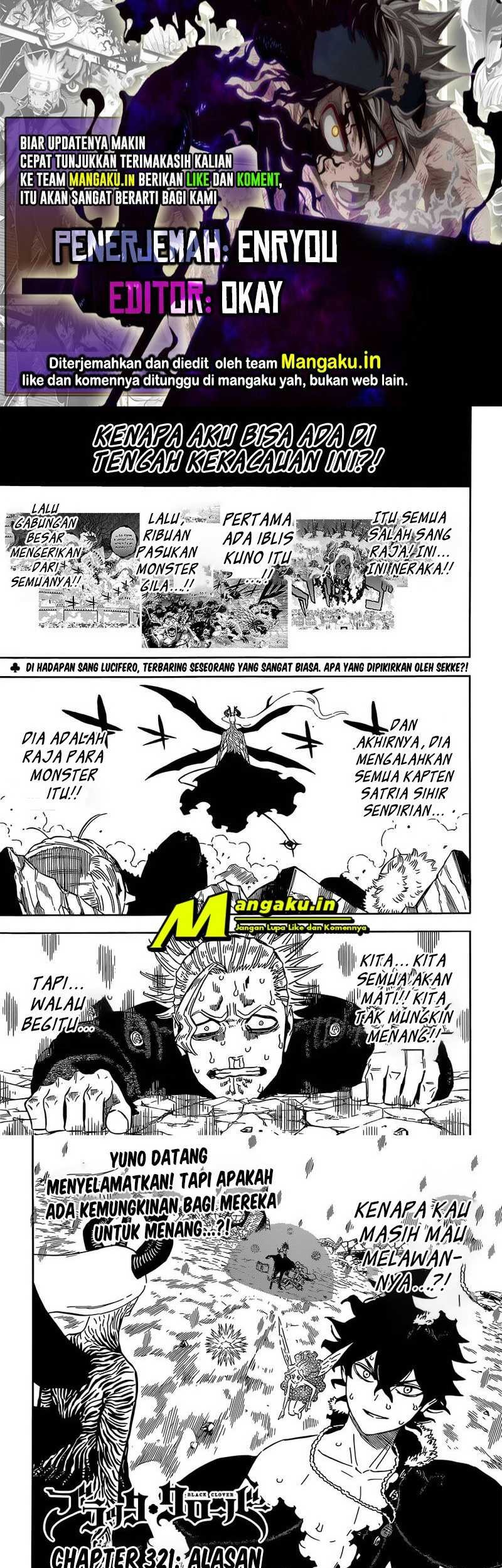 Komik Black Clover Chapter 321 gambar nomor 1