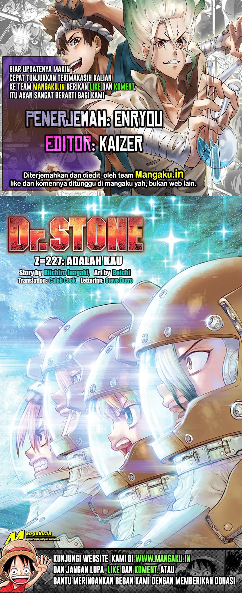 Komik Dr. Stone Chapter 227 gambar nomor 1